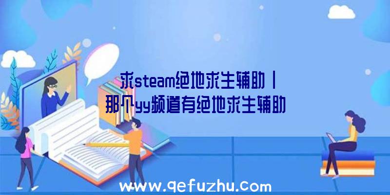 「求steam绝地求生辅助」|那个yy频道有绝地求生辅助